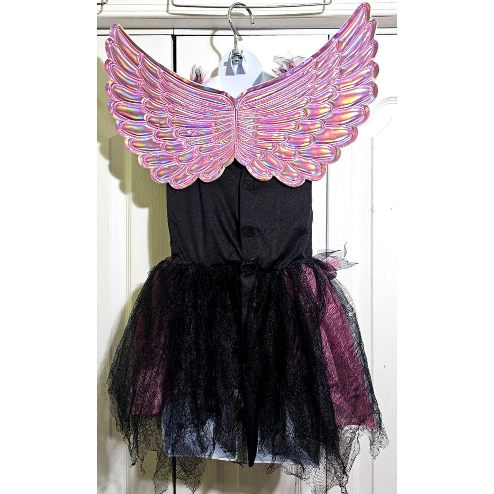 Unicorn Witch Costume Girls 8-10 Tutu Dress Hat Wings Tail Fairy Wand Halloween - Picture 5 of 9